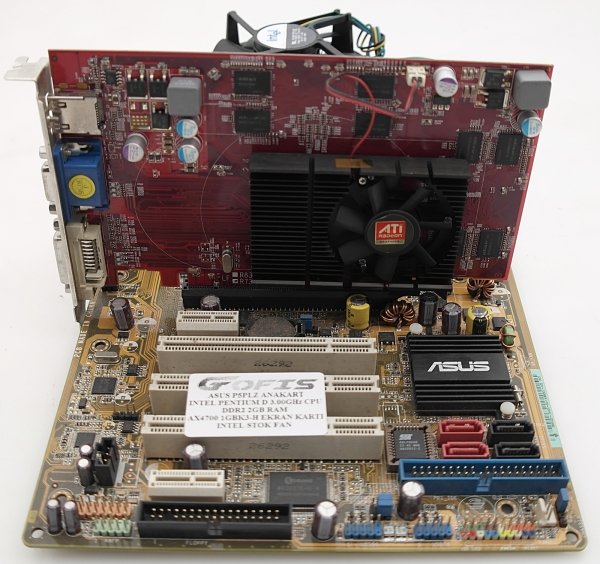 ASUS P5PLZ INTEL PENTIUM D 3.00GHZ CPU DDR2 2GB RAM ANAKART