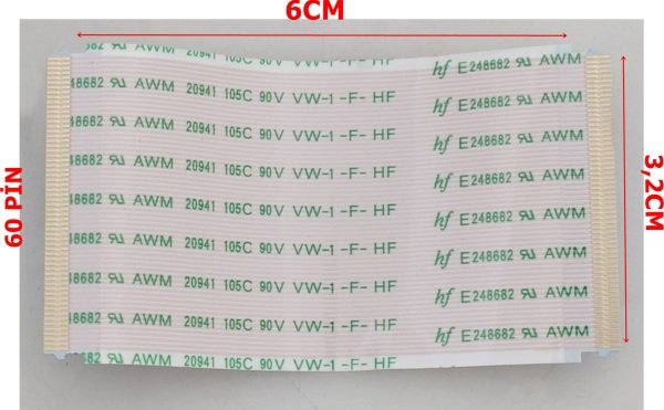 VESTEL 50FD7300 FLEX KABLO 30084633 3,2CM 6CM 60 PİN FLEX CABLE