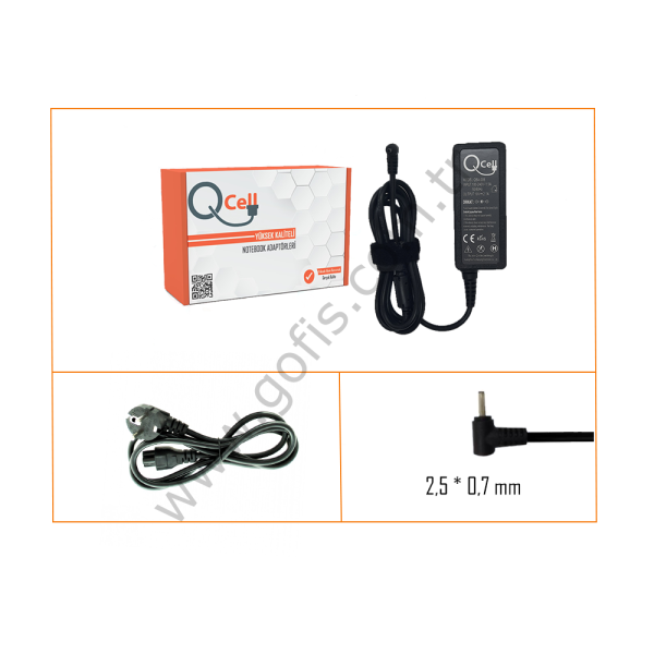 ASUS 40W 19V 2.1A ADAPTÖR 2.5 x 0.7MM