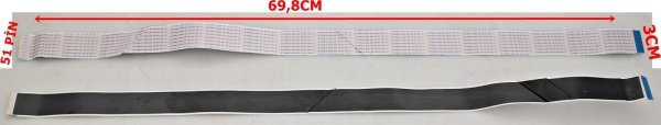 TOSHİBA 49L2863DAT LVDS KABLO 3CM 69,8CM 51 PİN LVDS CABLE