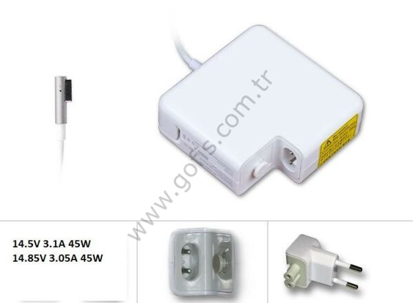 APPLE MACBOOK 14.85V 3.05A 14.5V 3.1A MAGSAFE 1 ADAPTÖR