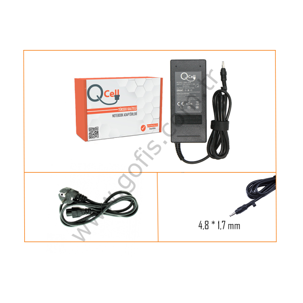 HP 90W 19V 4.74A BULLET ADAPTÖR 4.8 x 1.7MM