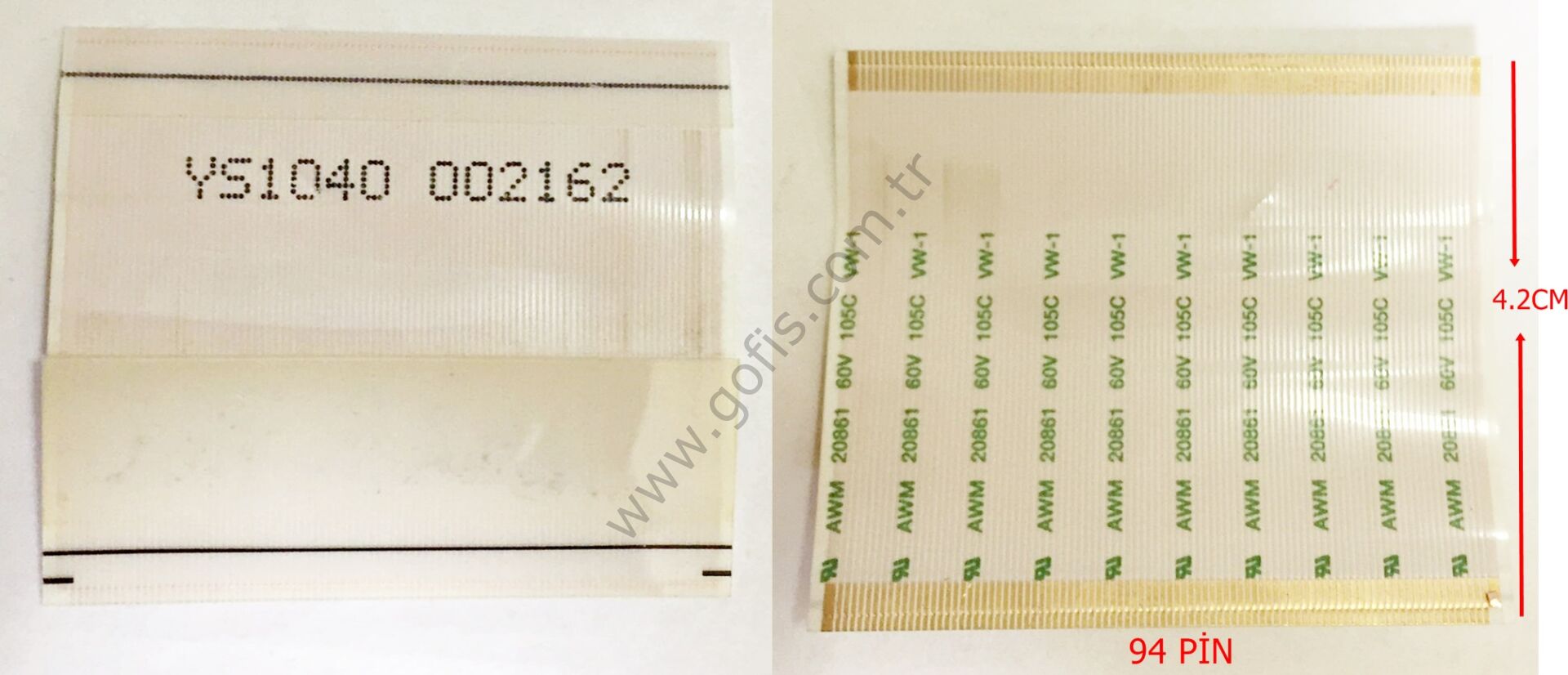 YS1040 002162 FLEX KABLO 94 PİN 4.2CM FLEX CABLE