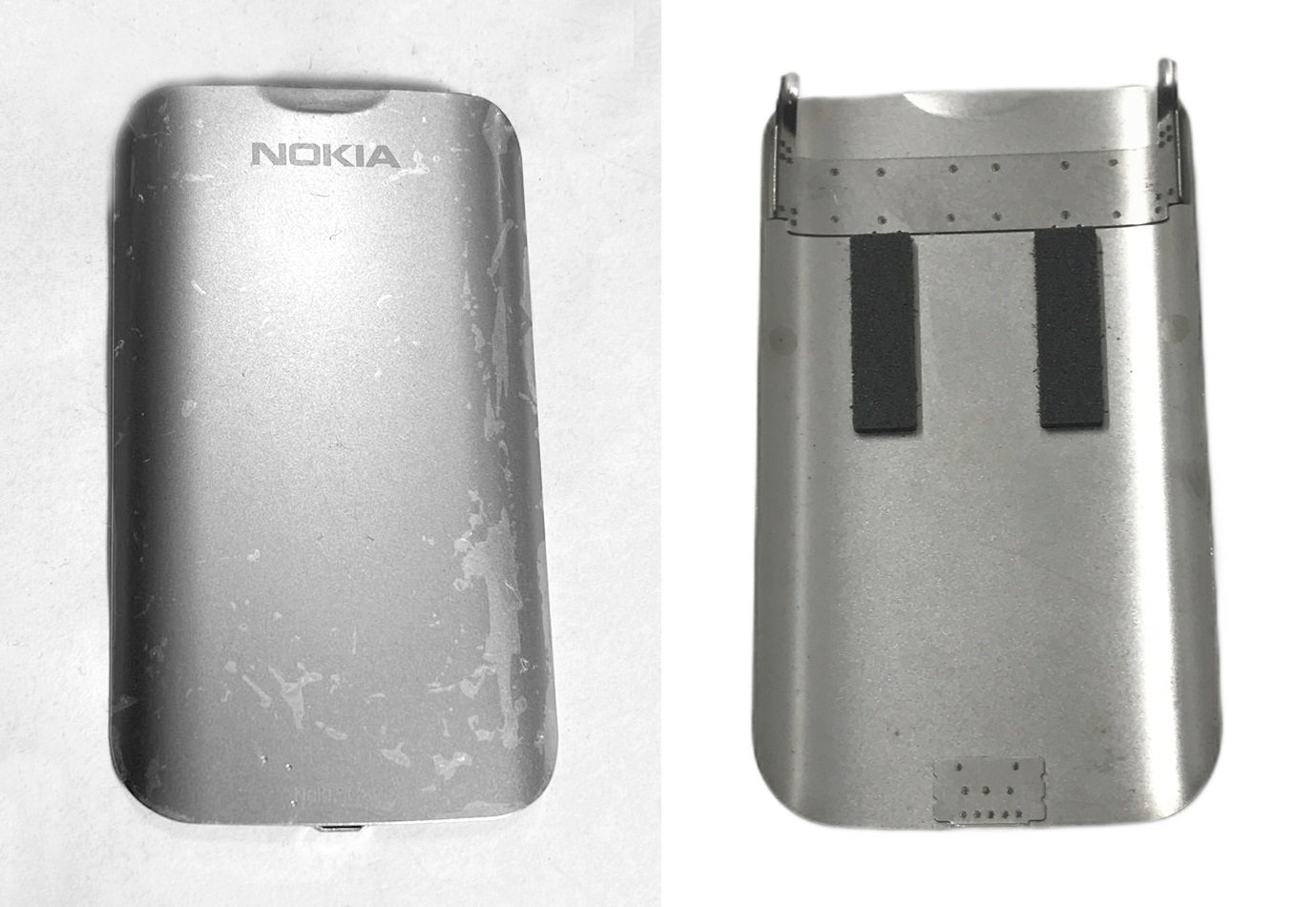 NOKİA C5-00 ARKA PİL KAPAK METAL GÜMÜŞ