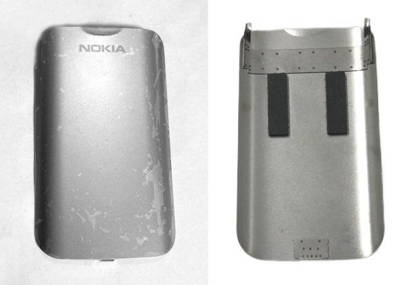 NOKİA C5-00 ARKA PİL KAPAK METAL GÜMÜŞ