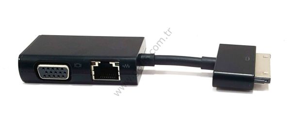 HP DOCK CONNECTOR TO ETHERNET & VGA ADAPTÖR HSTNN-F03D 797848-001 762738-002 %100 ORİJİNAL