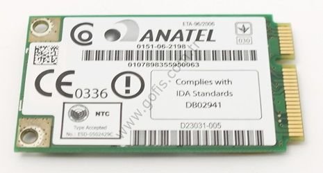 HP PAVİLİON DV8000 DV6500 DV6000 WİRELESS KART 407576-002 396331-002 0151-06-2198 WM3945ABG WİFİ CARD