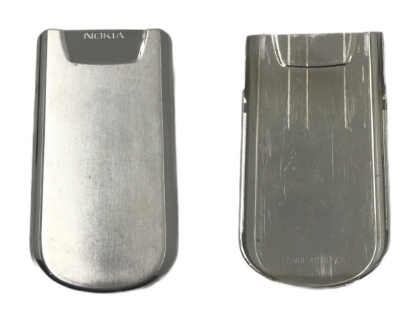 NOKİA 8800 ARKA PİL KAPAK METAL GÜMÜŞ