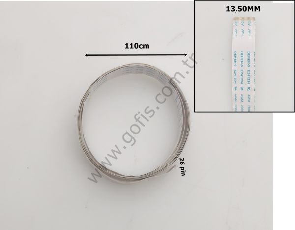 DEREN-S E241234 AWM 20861 105C 60V VW-1 FLEX KABLO 13,50MM 110CM 26 PİN FLEX CABLE