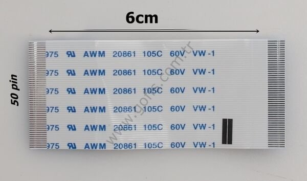6CM 50 PİN FLEX KABLO