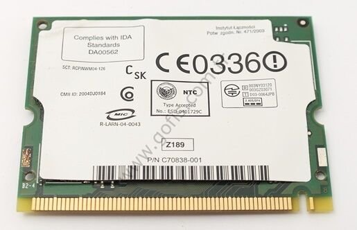 IBM THİNKPAD T40 T41 T42 T43 WİRELESS KART 93P3485 J62633 WM3B2200BG WİFİ CARD