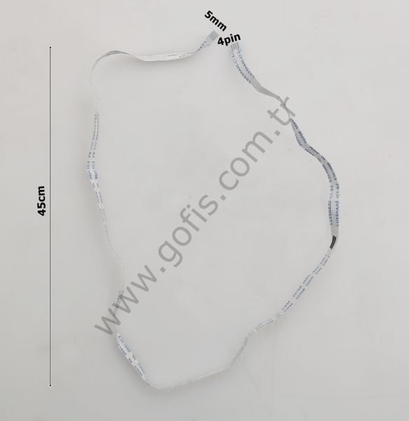 ZGT505R-4 FLEX KABLO 5MM 45CM 4 PİN FLEX CABLE