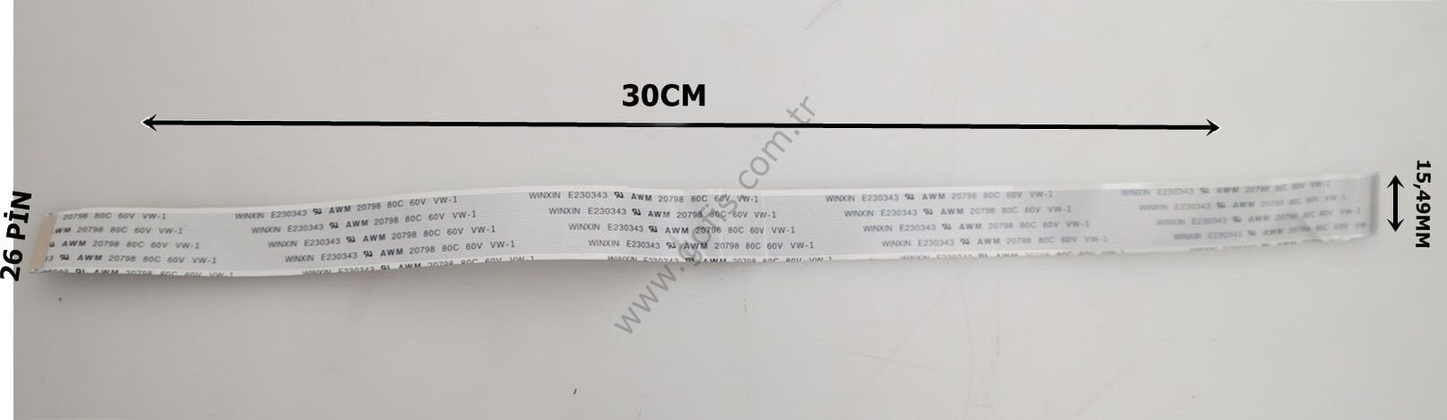 WINXIN E230343 AWM 20798 80C 60V VW-1 FLEX KABLO 15,49MM 30CM 26 PİN FLEX CABLE