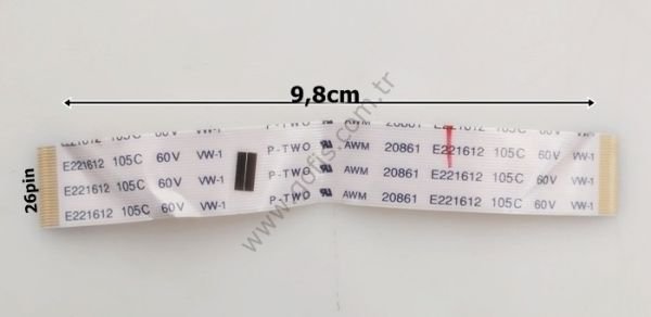 P-TWO AWM 20861 E221612 105C 60V VW-1 FLEX KABLO 9.8CM 26 PİN FLEX CABLE