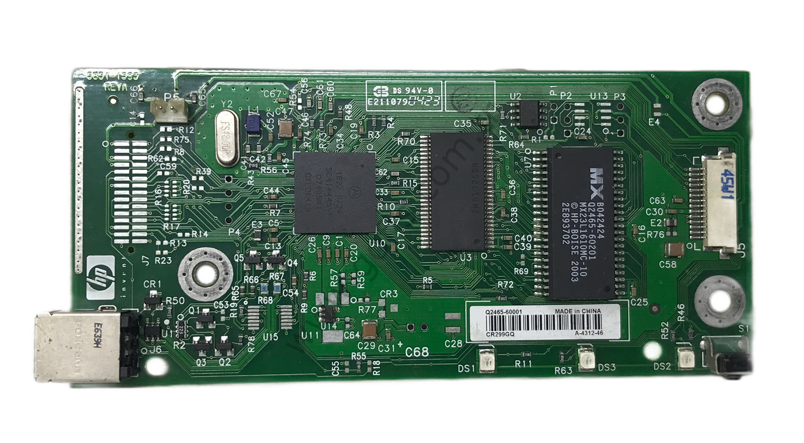 HP LASERJET 1010 1012 ANAKART 5851-1593 Q2465-60001 FORMATTER BOARD