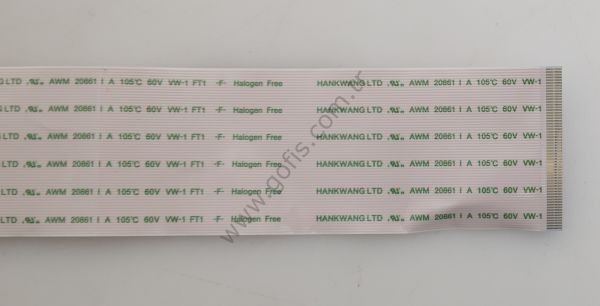 HANKWANG LTD AWM 20861 A 105C 60V VW-1 FT1 HALOGEN FREE FLEX KABLO 17CM 60 PİN FLEX CABLE