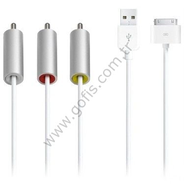 APPLE KOMPOZİT AV KABLOSU %100 ORİJİNAL