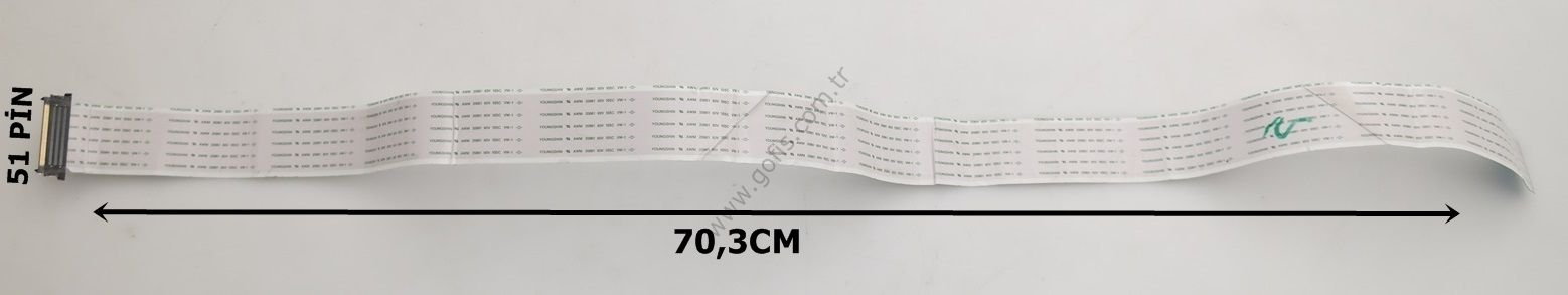 YOUNGSHIN AWM 20861 60V 105C VW-1 LVDS KABLO 70,3CM 51 PİN LVDS CABLE