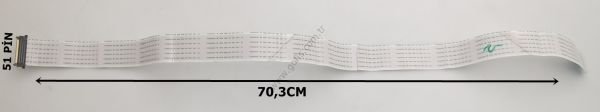 YOUNGSHIN AWM 20861 60V 105C VW-1 LVDS KABLO 70,3CM 51 PİN LVDS CABLE
