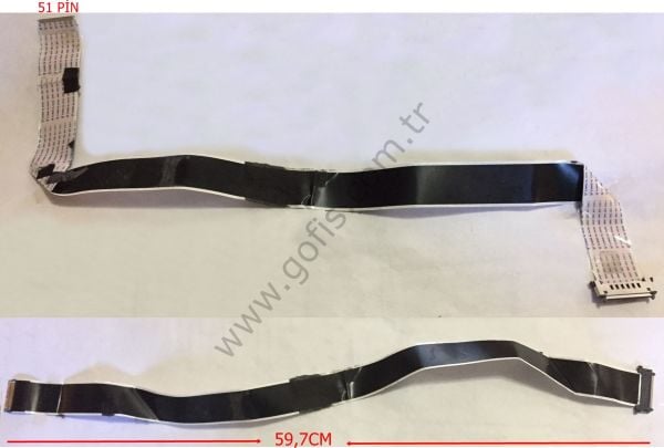 HF E248682 AWM 20941 105C 90V VW-1 FLEX KABLO 51 PİN 59,7CM FLEX CABLE