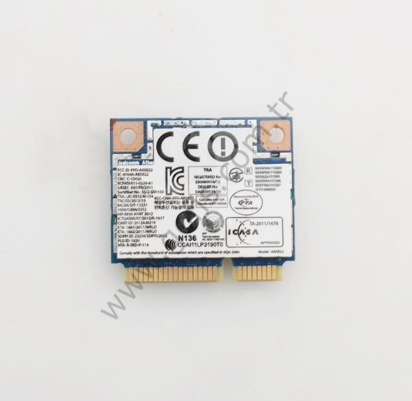 SAMSUNG NP530U4C NP535U4C WİRELESS KART AR5B22 BA68-08708A BA92-10153A WİFİ CARD