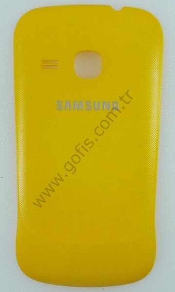 SAMSUNG GALAXY MİNİ 2 S6500 ARKA PİL KAPAK PLASTİK SARI %100 ORİJİNAL