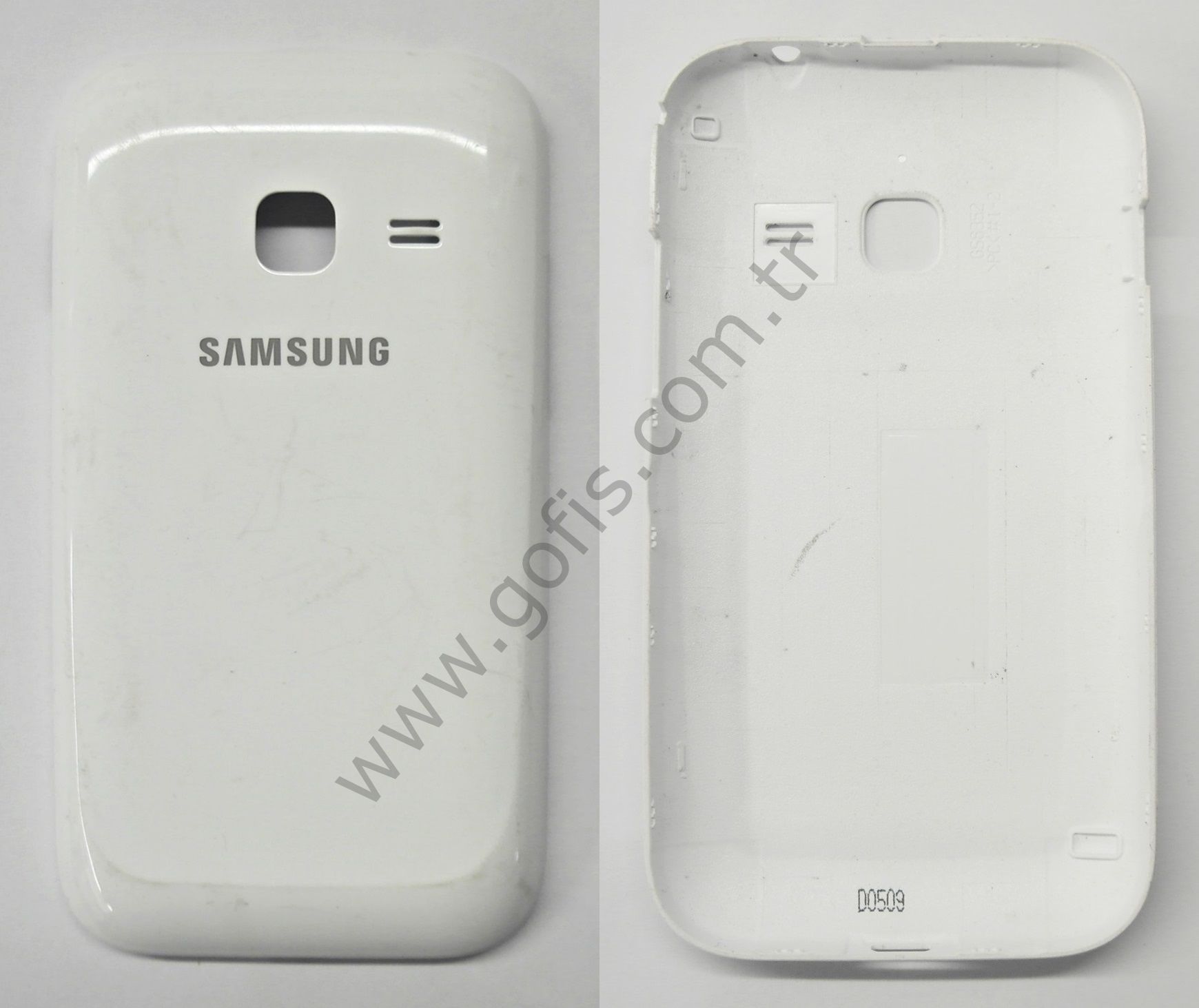 SAMSUNG GALAXY ACE DUOS S6352 ARKA PİL KAPAK PLASTİK BEYAZ %100 ORİJİNAL