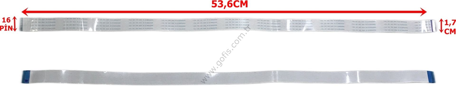 SUMITOMO -M AWM 2896 80C VW-1 FLEX KABLO 1,7CM 53,6CM 16 PİN FLEX CABLE