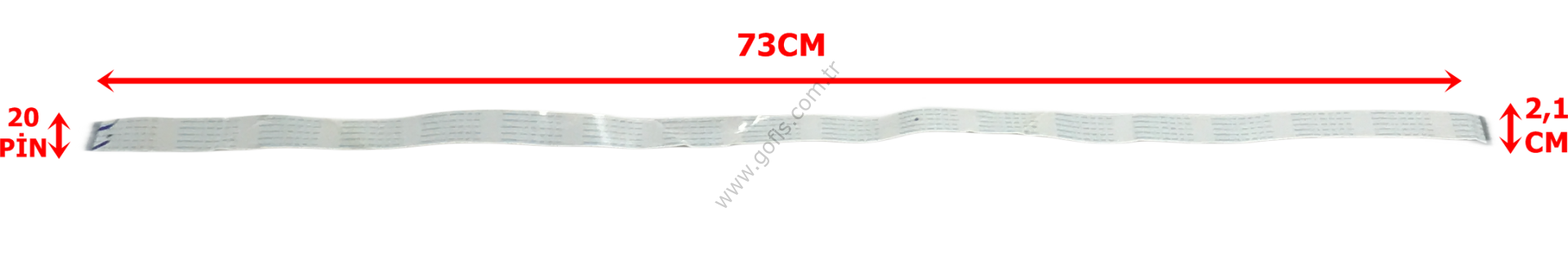 SUMITOMO-M AWM 2896 80C VW-1 FLEX KABLO 2,1CM 73CM 20 PİN FLEX CABLE