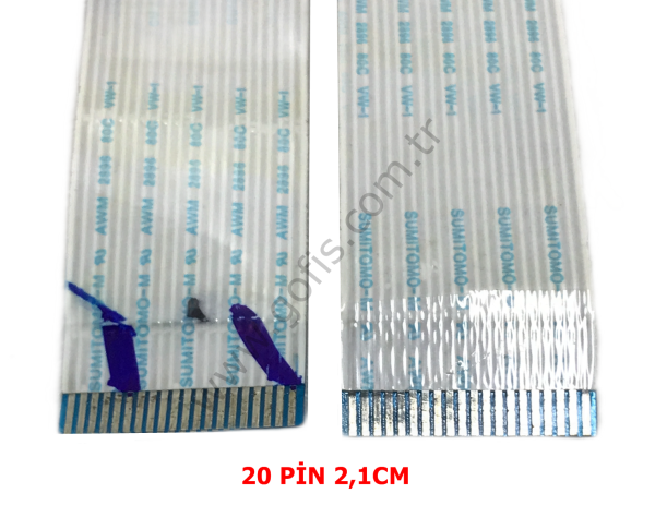 SUMITOMO-M AWM 2896 80C VW-1 FLEX KABLO 2,1CM 73CM 20 PİN FLEX CABLE