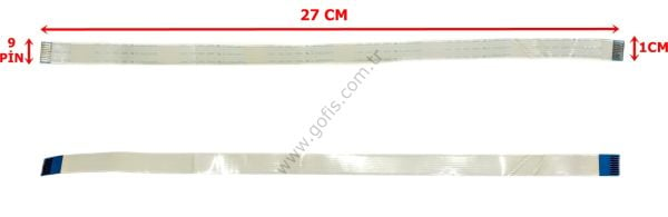 SUMITOMO-G AWM 2896 80C VW-1 FLEX KABLO 1CM 27CM 9 PİN FLEX CABLE