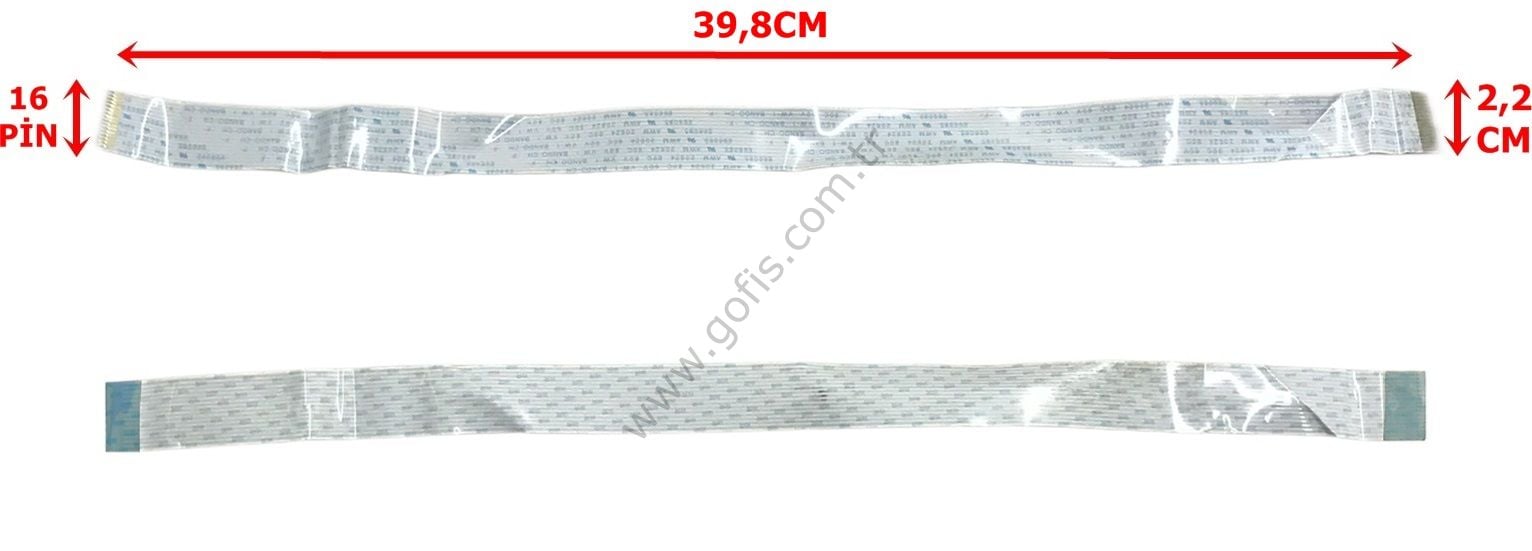 E66085 AWM 20624 80C 60V VW-1 BANDO - CH -F- FLEX KABLO 2,2CM 39,8CM 16 PİN FLEX CABLE