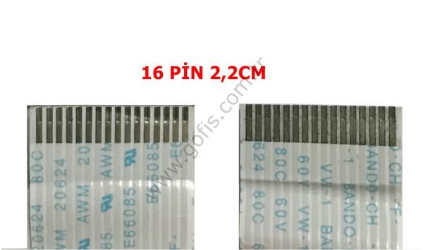 E66085 AWM 20624 80C 60V VW-1 BANDO - CH -F- FLEX KABLO 2,2CM 39,8CM 16 PİN FLEX CABLE