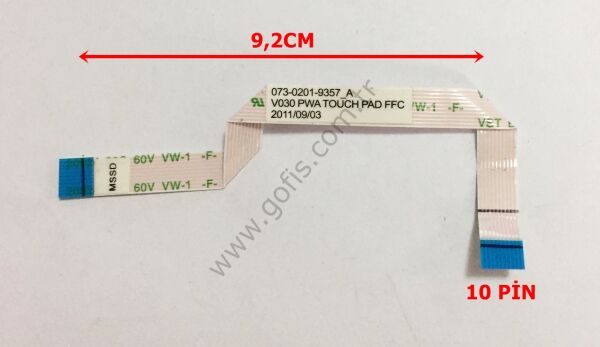 SONY VPCSB FLEX KABLO 073-0201-9357_A 10 PİN 9,2CM FLEX CABLE