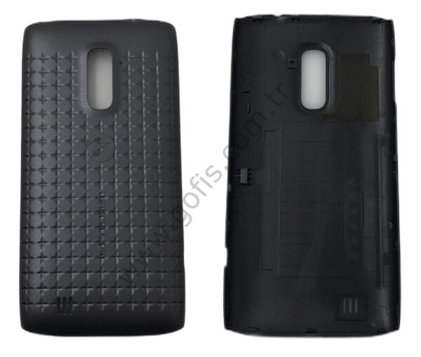 TURKCELL T40 ARKA PİL KAPAK PLASTİK SİYAH DESENLİ