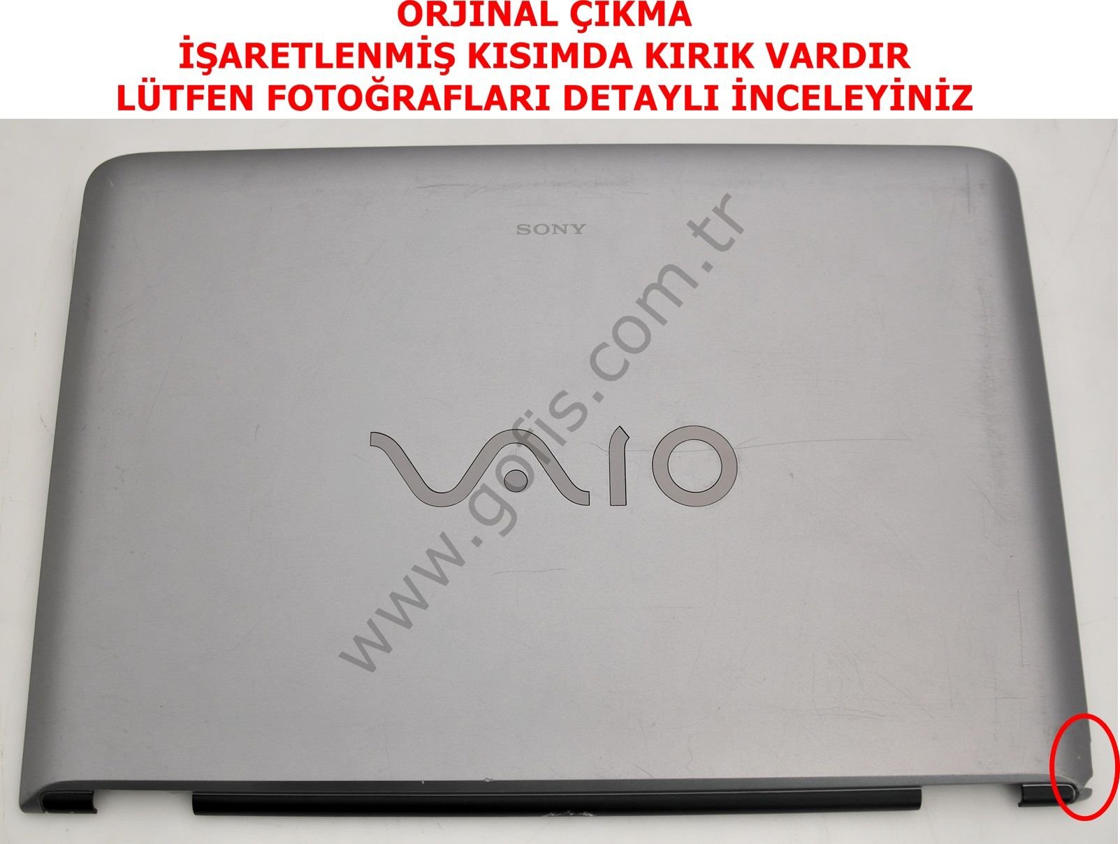 SONY VAİO VGN-A517M LCD EKRAN ARKA KAPAK 4-682-573-
