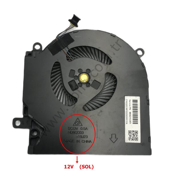 HP OMEN 15-EK FAN M04215-001 ND8CC03-19J23 DC12V 0.5A (SOL) %100 ORİJİNAL