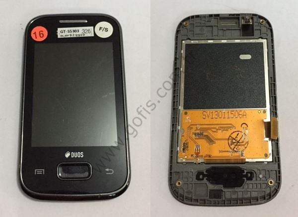SAMSUNG GALAXY POCKET DUOS S5302 LCD EKRAN DOKUNMATİK ÇITALI SİYAH %100 ORİJİNAL