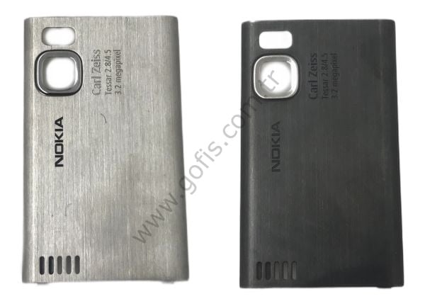 NOKIA 6500S ARKA PİL KAPAK PASLANMAZ ÇELİK