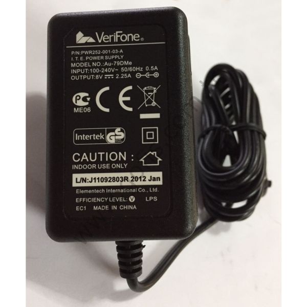 VERİFONE Au-79DMe POS ADAPTÖRÜ PWR252-001-03-A 8V 2.25A ORİJİNAL