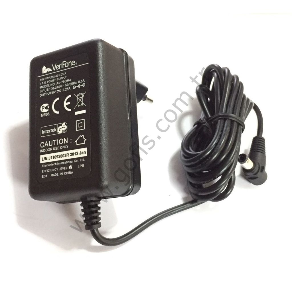 VERİFONE Au-79DMe POS ADAPTÖRÜ PWR252-001-03-A 8V 2.25A ORİJİNAL