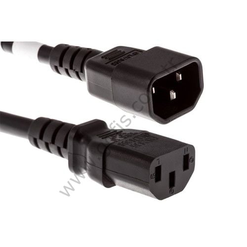 1.5 METRE POWER UZATMA KABLOSU C13 - C14 GÜÇ KABLOSU 3X1MM KALİTELİ