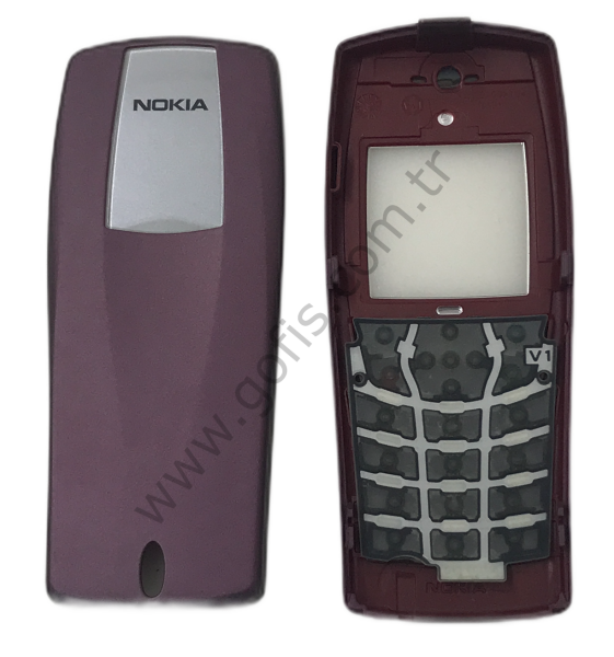 NOKİA 6610 ÖN ARKA KAPAK VE TUŞ TAKIMI PLASTİK BORDO