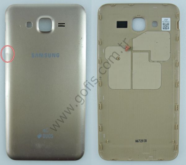 SAMSUNG GALAXY J7 J700F ARKA PİL KAPAK PLASTİK GOLD %100 ORİJİNAL