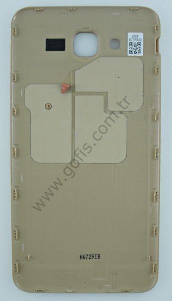 SAMSUNG GALAXY J7 J700F ARKA PİL KAPAK PLASTİK GOLD %100 ORİJİNAL