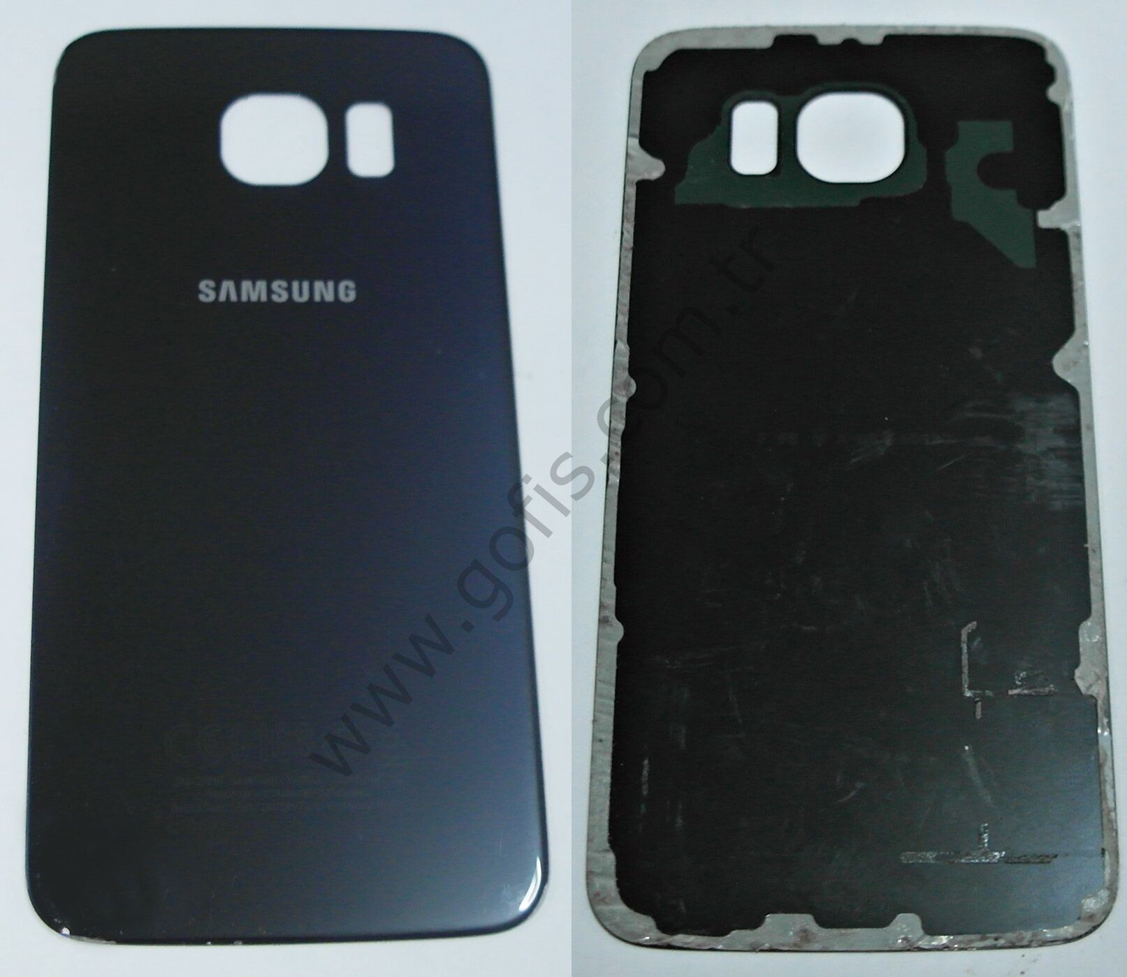SAMSUNG GALAXY S6 ARKA PİL KAPAK CAM LACİVERT %100 ORİJİNAL