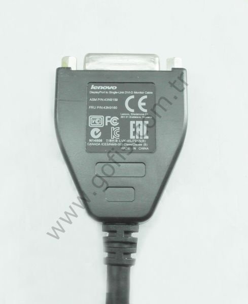 LENOVO DİSPLAYPORT TO SİNGLE- LİNK DVİ-D MONİTÖR KABLOSU 43N9159 43N9160