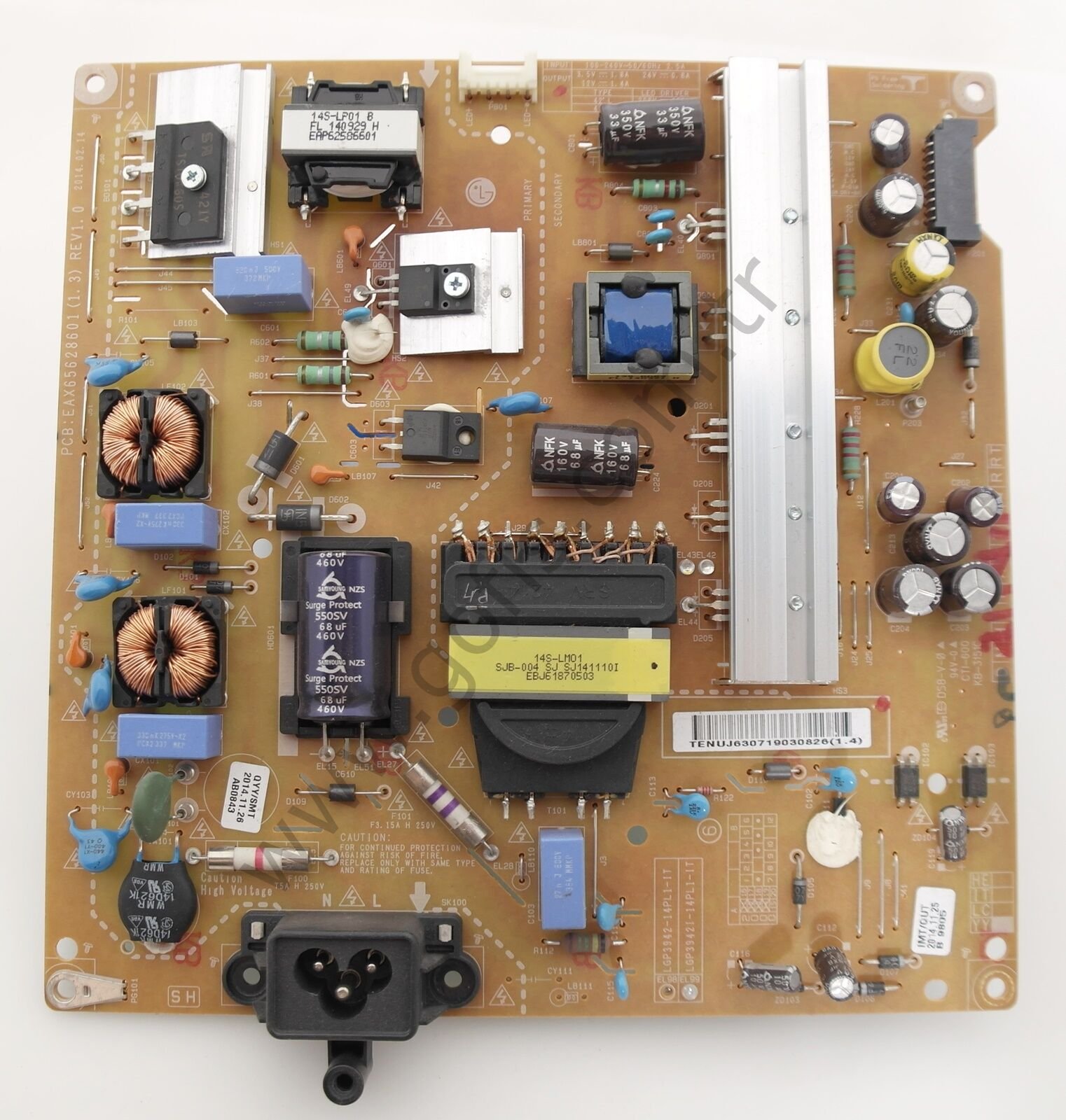 LG 42LB580N POWER BOARD LGP3942-14PL1-IT EAX65628601 (1.3) BESLEME KARTI