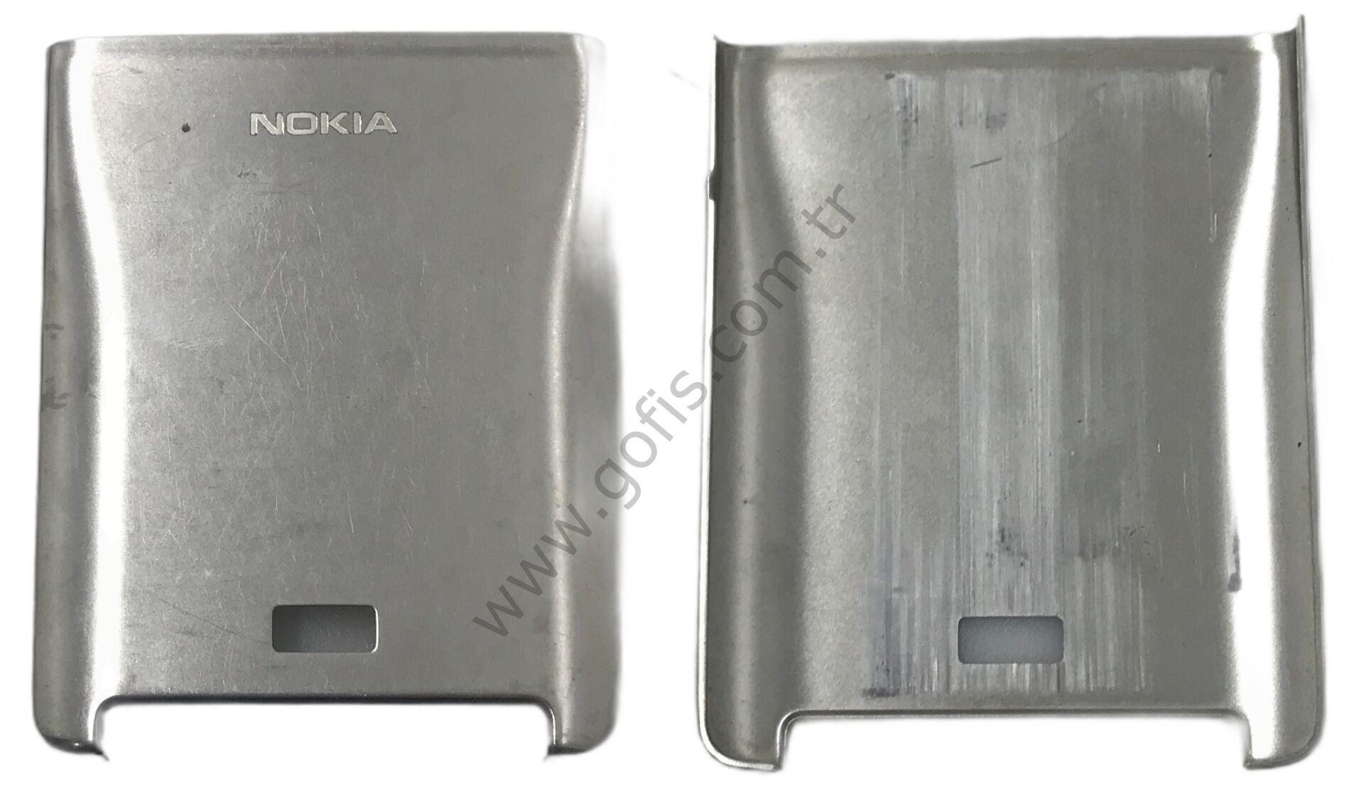 NOKİA E61İ ARKA PİL KAPAK METAL GÜMÜŞ