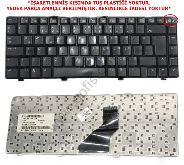 HP PAVİLİON DV6500 DV6700 DV6000 KLAVYE TÜRKÇE Q AEAT8TPA315 431414-141 *YEDEK PARÇA AMAÇLI*